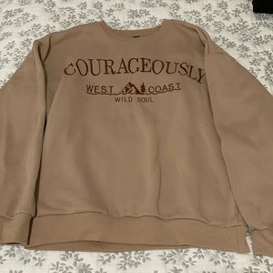 Sweatshirt beige